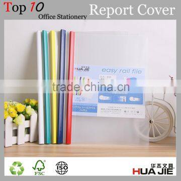 A4 plastic report file cover transparent slide bar file folder paper cover