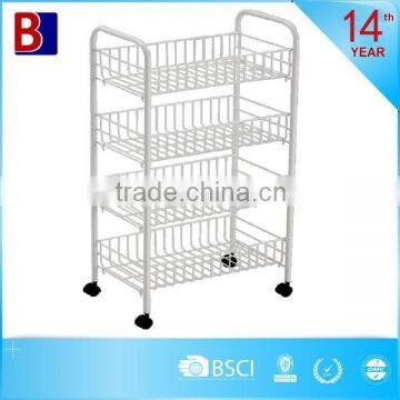 4 tiers immersing-plastic kitchen trolley