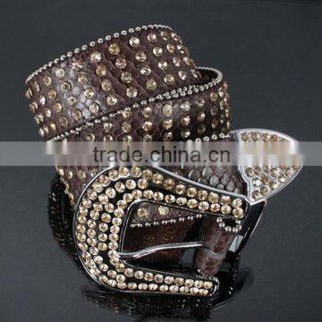 4 Row Rhinestone Fashion Belt