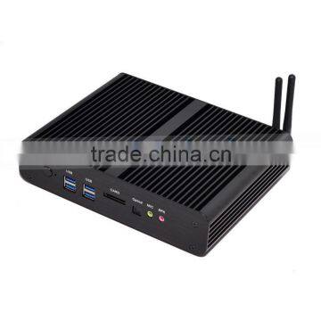 new fanless micro pc mini computer windows/linux core i7 5500u 16gb ram 512gb ssd 1tb hdd 2nics 2hdmi sd card optical fiber