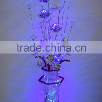 Floor Standing Lamp High Quality Aluminum Wire Flower Vase Modern Indoor Flower Lamp photo-3