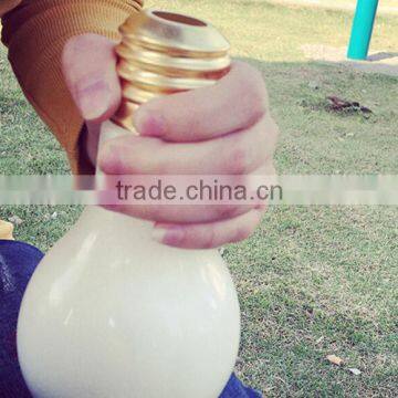 Bulb beverage bottle/Light bulb glass bottle/Creative yogurt bottle