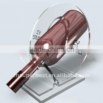 5mm thickness of clear Acrylic wine bottle holder