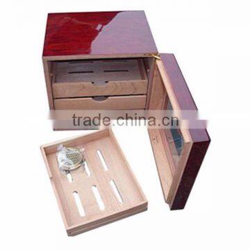 Handmade Lacquer Cigar Box Wood Humidor for Sale photo-3