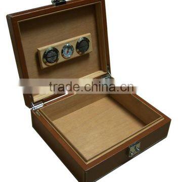 Luxury PU leather cigar case and humidor