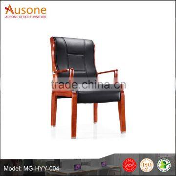 High Quality!four Leg Office Wooden Armrest Meeting Chair Conference Chair
