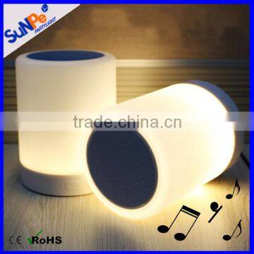 Wireless Touch Sensor Sensitive Smart Lamp Bluetooth Speaker with Led Light