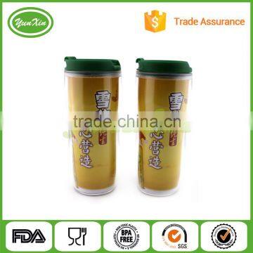 350ML Custom non-spill coffee Travel plastic mug, Tumbler mug
