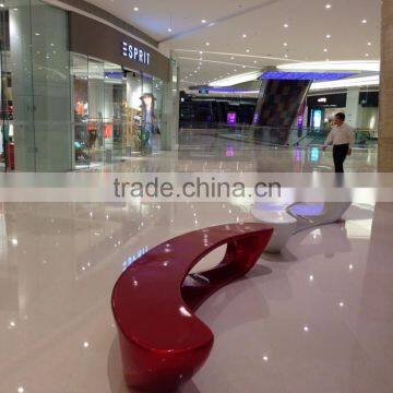 2015 Hot Sale Fiberglass Morden Moon-Shape Bench photo-4