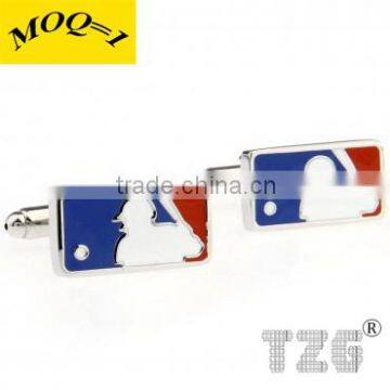 Fashion Stainless Steel Baseball Cufflink