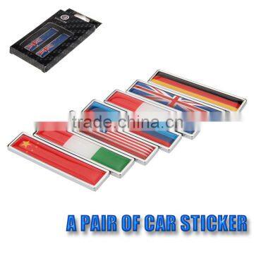 Different Designs ABS and Aluminum Material Car Sticker