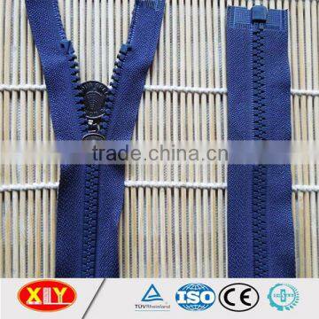 oem long chain customize length open end plastic zipper , coat zipper