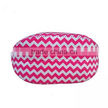 New Fabric Factory Price Pink Striped Insulated Neoprene Lunch Bag