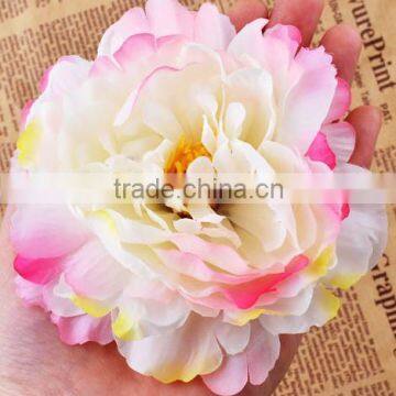 popular handmade silk fabric pink flower brooches corsage for travling