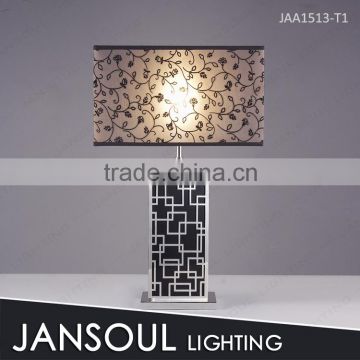 Silver and black classic cheap bed table lamp for bedroom                        
                                                Quality Choice