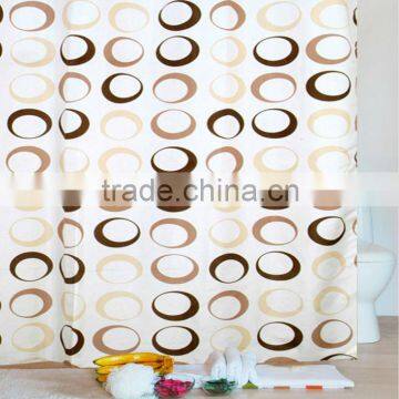 Printed factory price houseware fabric shower curtain