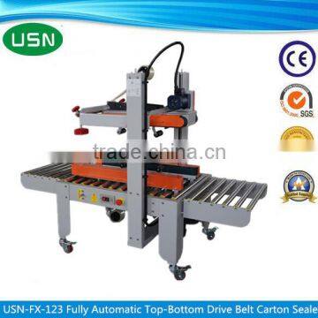 Fully Automatic Top Bottom Drive Belt Carton Sealer / Tray Sealing Machine