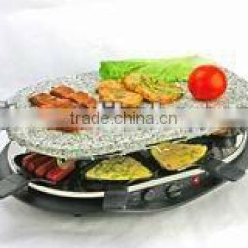 Electric lava rock grill