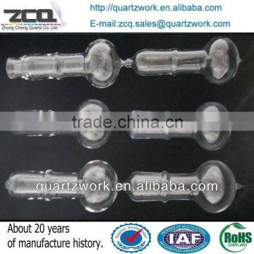 Customized Quartz Glass Lab Equipment Fused Silica Reactor For Sale