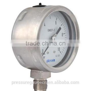 2015 hot sale pressure gauge en837-1 pressure gauge manufacturer