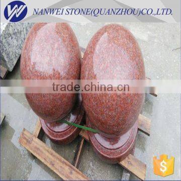 exterior granite stone block ball water fountain ball