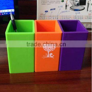 cheap good quality silicone pen holder/silicone pen stand for promotional gift