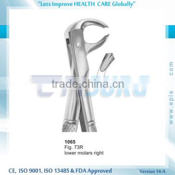 Extraction Forceps, lower molars right, Fig 73R, Periodontal Oral Surgery