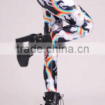 2014 Fashion Digital Printing Stretch Spandex Sexy Women Leggins