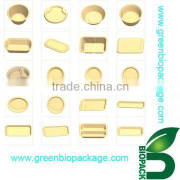 a eco-friendly disposable bamboo tray degragable