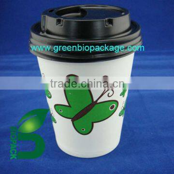 a Disposable PLA cup lid for paper cup