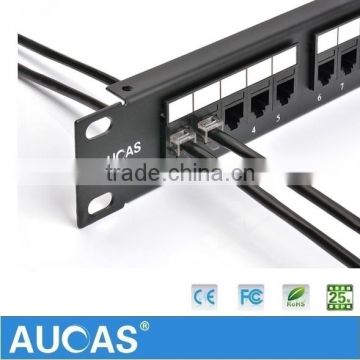 rj45 25 Ports Voice Patch Panel rj45 keystone and network Patch Panel