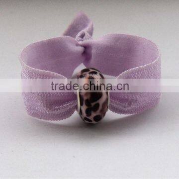 Hot Elastic Hair Ties With Leopard Balls Wholesale