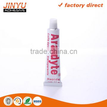 ROHS Certification quick and strong aluminum tube adhesive low water absorption epoxy glue