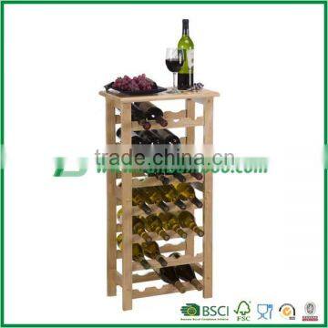 large bamboo wine bottle table rack