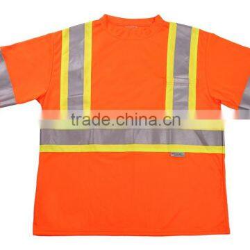 Reflective Safety T Shirt Short Sleeve Safety T-Shirt Customized Clothing 3m Hi-Vis                        
                                                Quality Choice