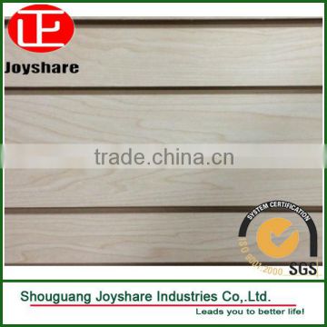 high quality wooden slatwall for supermarket