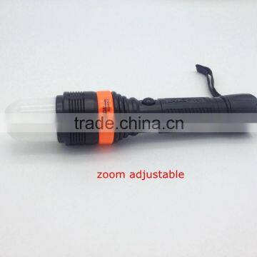 1W Powerful Led Zoom In-out Warning Flashlight Power by 3AAA Batteries photo-3