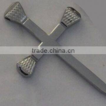 Elegant Paved CZ U Shape Pendant 925 Sterling Silver Horseshoe Charm Pendant photo-2