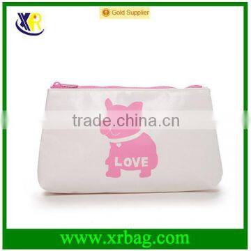 Promotional cotton French dog Cosmetic Pouch