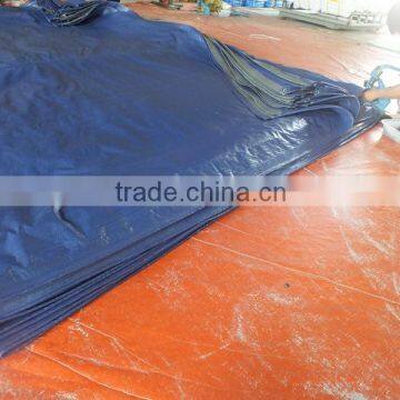 Water Resistant Material Tarpaulin PP Siver/blue Eyelet Triangle Plastic Rope Outdoor Cover for Boat Truck Equipment Factory photo-4