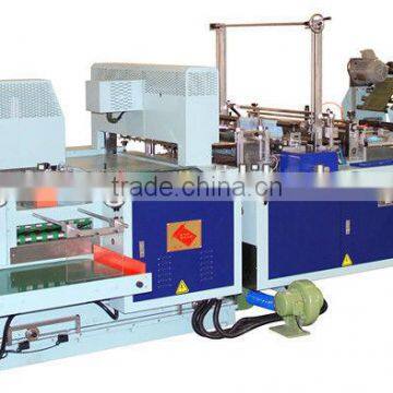 Servo Motor Driven Full Auto Garbage Bag Making & Folding Machine for T-Shirt Style & Flat Style