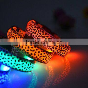 2016 A-bomb High Quality Leopard Soft Dog Collar Led Pet Dog Collar photo-2