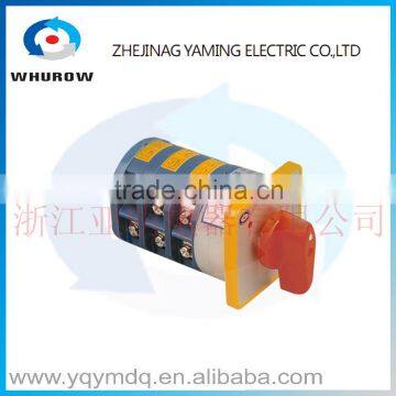 LW5-40 5.5N/3 High quality dc voltage electrical changeover rotary cam switch two poles 40A three poles sliver point contacts