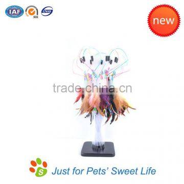 Fleece and Feather Wand Cat Toys With Feather Best For Cat