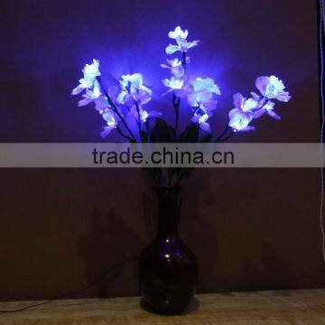 Silk Flower Blue LED Flower Light