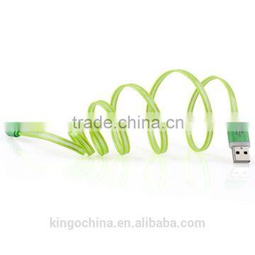 High quality silicone transmission data line 5v 2A charging cable for mobile phone