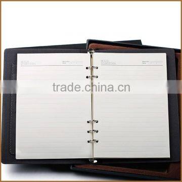 Top Selling leather ring binder notebook, a5 binder notebook, binder hardcover notebook