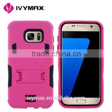 IVYMAX Factory price heavy duty rugged combo cover case for Samsung Galaxy S7