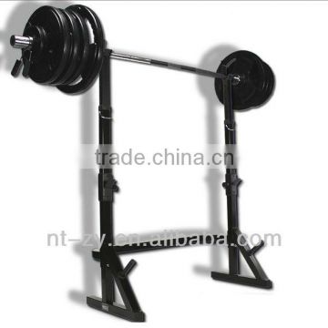 SQUAT RACK | POWER/STANDS for 7FT OLYMPIC BAR w/WEIGHT PLATE RACK