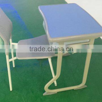 Children's Modern Plastic Cheap School Desk With Bench HXZY037 photo-6